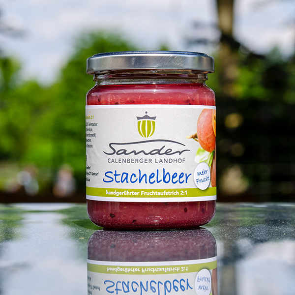 Fruchtaufstrich Stachelbeer 2:1